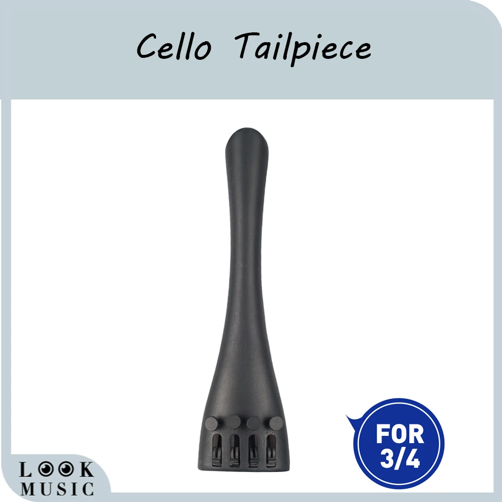 

1PC Cello Tailpiece 3/4 Cello Aluminum Alloy Tailpiece W/ Four Fine Tuners Cello Parts