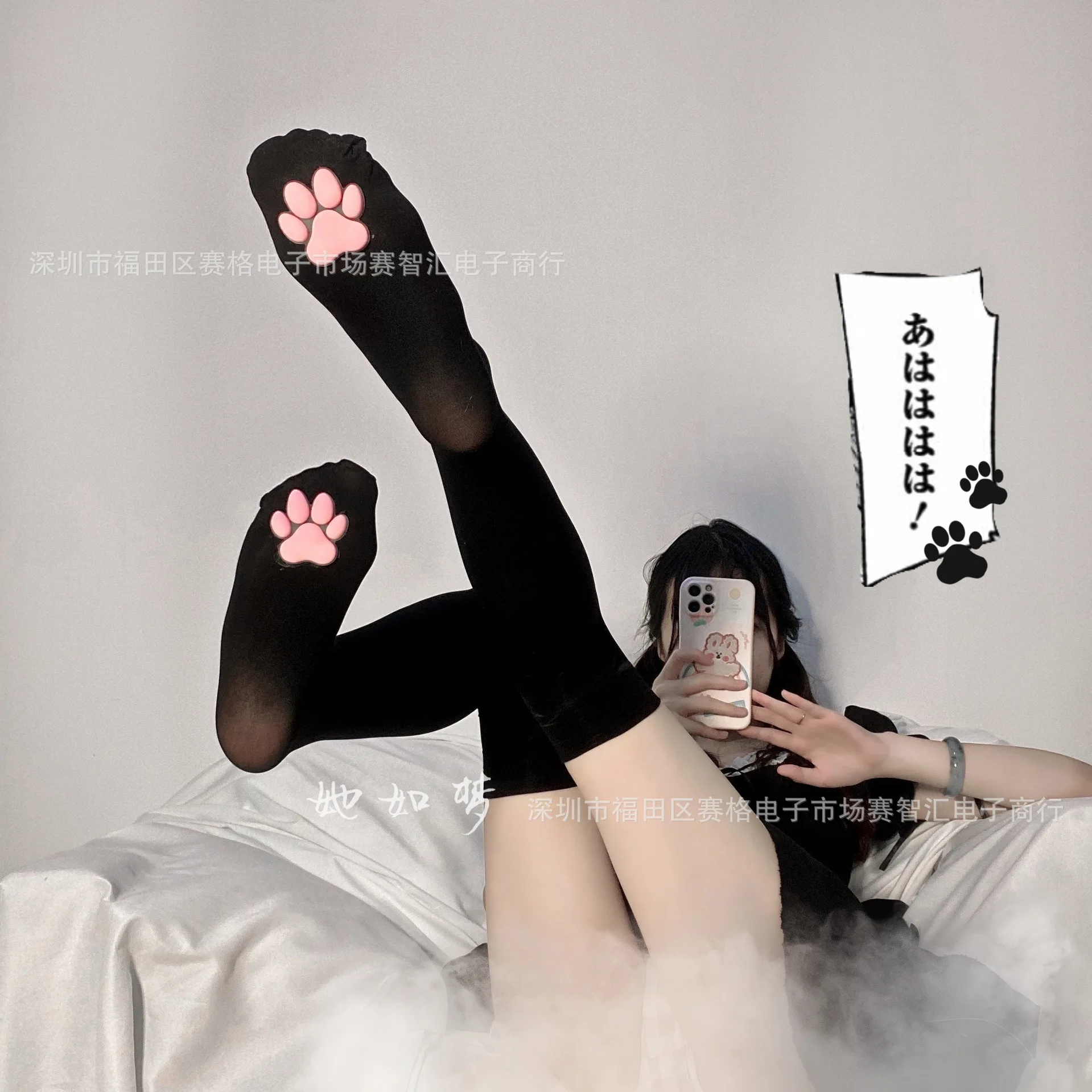 

PawPads лолита сексуальные чулки Косплей JK чулки выше колена женские чулки до бедра милые Косплей Лолита 3D Кот коготь