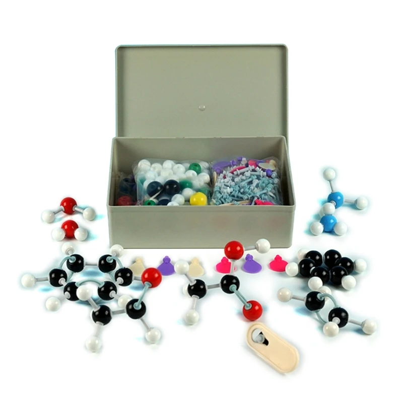 

307 Pcs Chemistry Molecular Model Kit Molecular Model Set for Inorganic & Organic Chemistry with Atoms Bonds and 1 Tool
