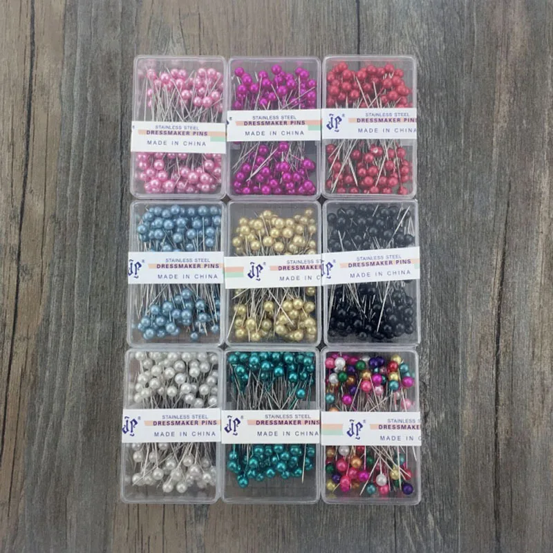 

100PCS 36mm Bead Head Positioning Needle Sewing Needles Garment Accessory Multicolors Positioning Needle