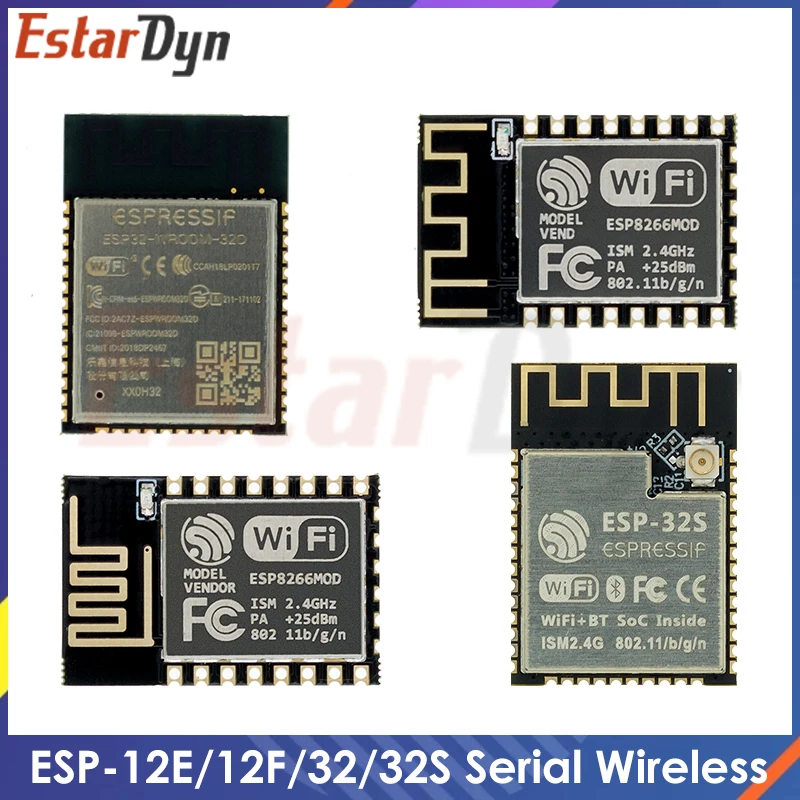 

ESP-12E ESP-12F ESP-32 ESP-32S Serial WIFI Wireless Module and WIFI Dual Core CPU with Low Power Consumption MCU ESP-32