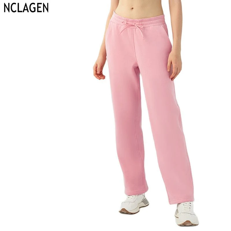 

NCLAGEN свободные облегающие спортивные брюки для женщин удобные Йога тренажерный зал тренировки брюки на шнурке для тренировок досуга высокая эластичность