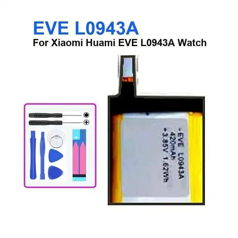 Фото Smartwatch Battery Long-Lasting Performance 420Mah For Xiaomi Huami Eve L0943A Watch Good Low-Temperature №3