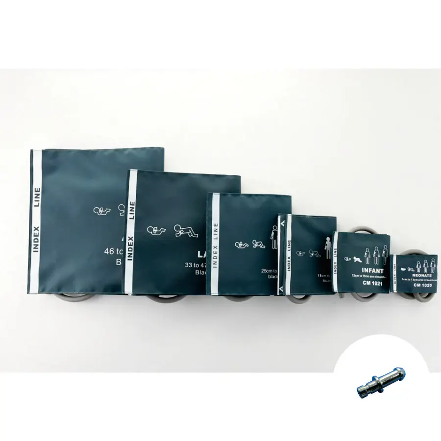 

Reusable BP cuff Nylon coat blood pressure NIBP Cuff with Bladder Double-tube For Patient Monitor With LC-03 connector