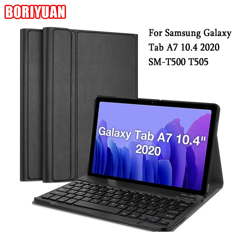 

Беспроводная Bluetooth клавиатура со съемной клавиатурой для Samsung Galaxy Tab A7 10,4 2020 SM-T500 T505 русская английская клавиатура