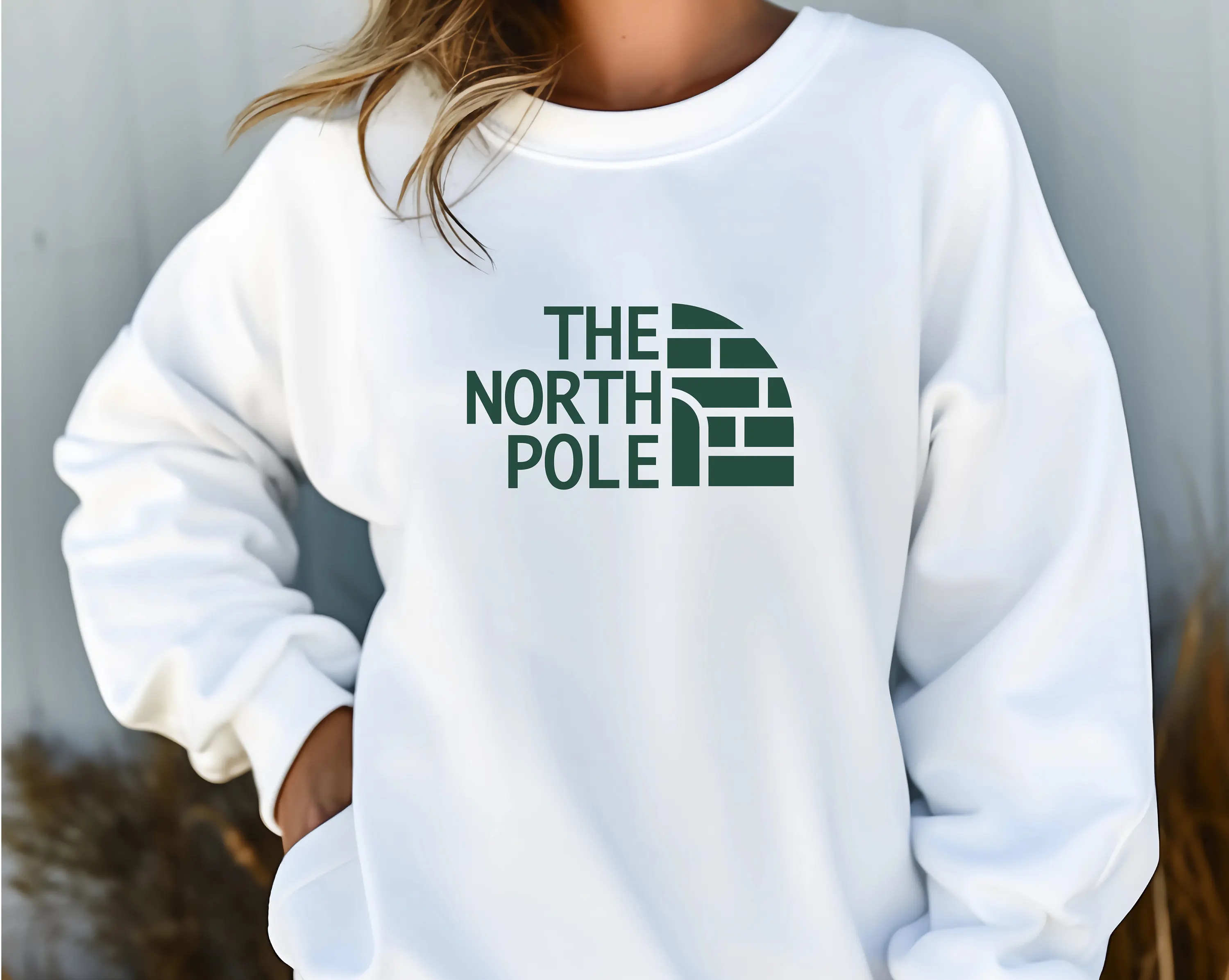 

The North Pole Trendy Crewneck Sweatshirt Christmas Crewneck Sweatshirt Holiday Sweatshirt Christmas Spirit Holiday Outfit