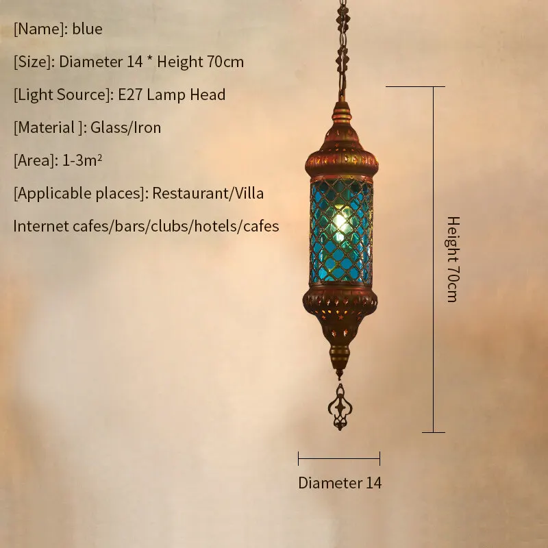 

Марокканская подвесная люстра из красного стекла