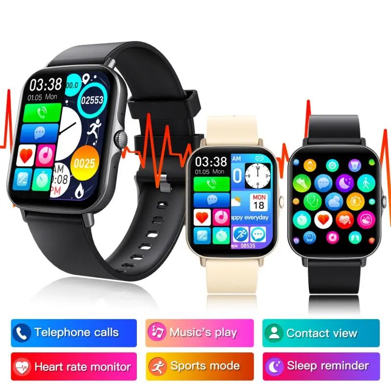 

Sport Watch Heart Rate Sensor Super Long Standby Heart Rate Blood Pressure 220 Mah For Android Ios Smartwatch Men Women