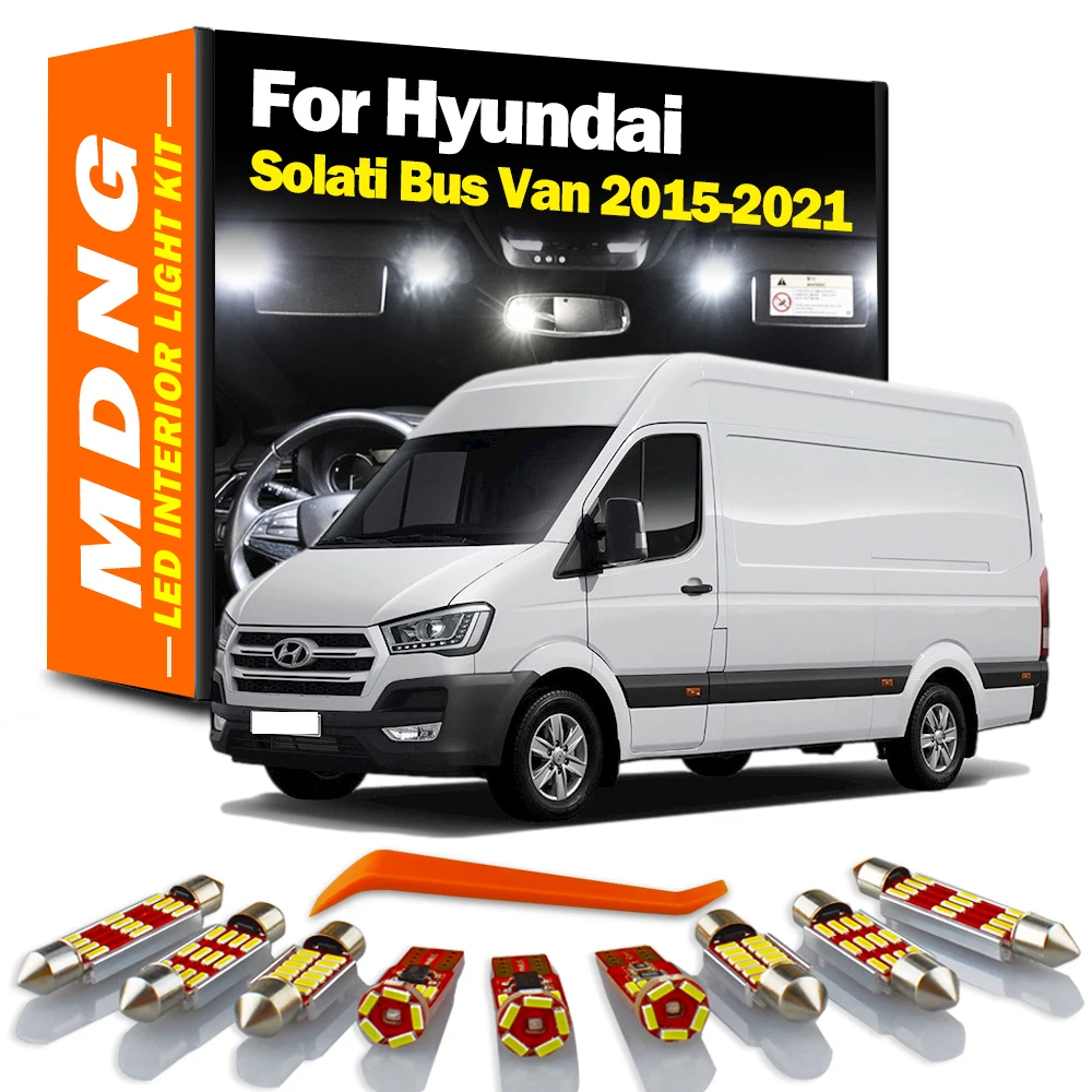 

MDNG 14 шт., фонарь для Hyundai ix55 Veracruz 2006-2011 2012 2013 2015, Автомобильные светодиодные лампы без ошибок