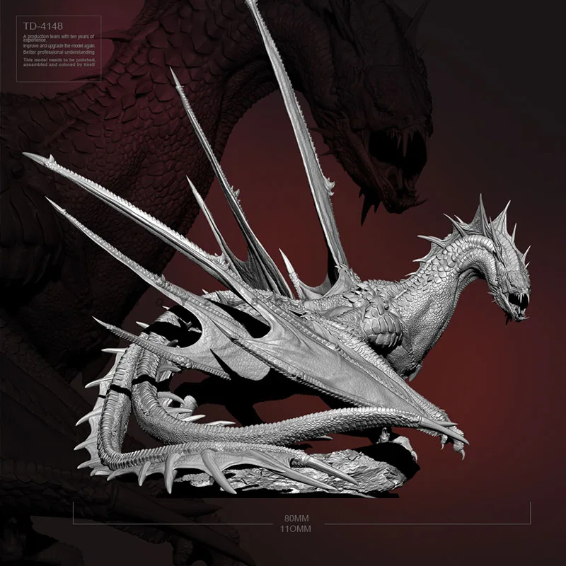 

110 мм двойной хвост меча женский Дракон Смола Солдат Человек Белая форма TD-4148