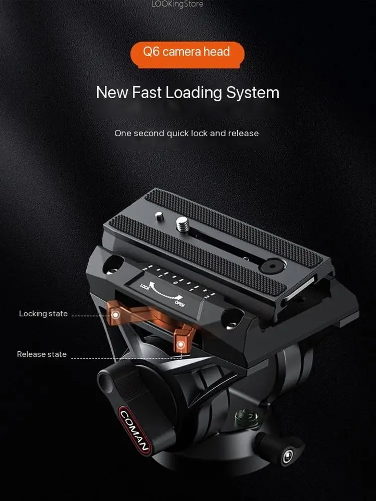 Штатив Coman KX3939plus с камерой Q6 штатив гидравлической головкой для цифровой