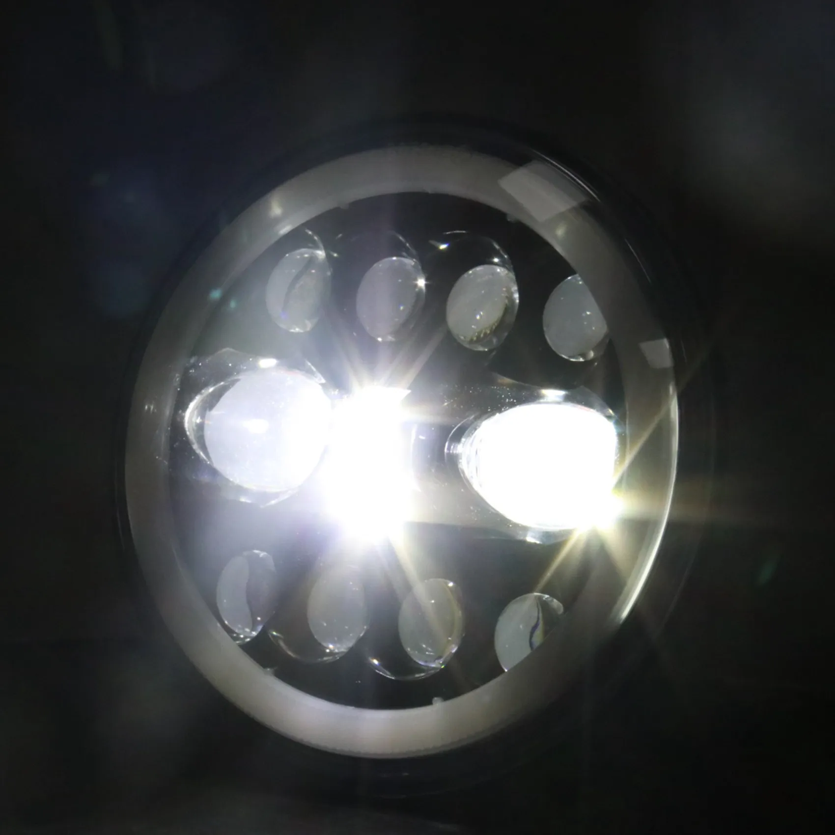 7-дюймовая светодиодная круглая фара H4 DRL с желтым и белым глазом ангела 41 Вт 26 для