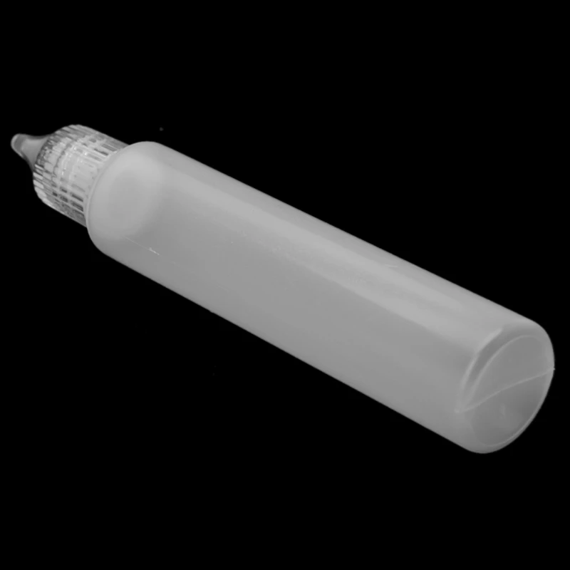 

KX4A 5Pcs E-Juice Bottle Vape Drip Tip Plastic Liquid Storage Squeezable Dropper 30ml
