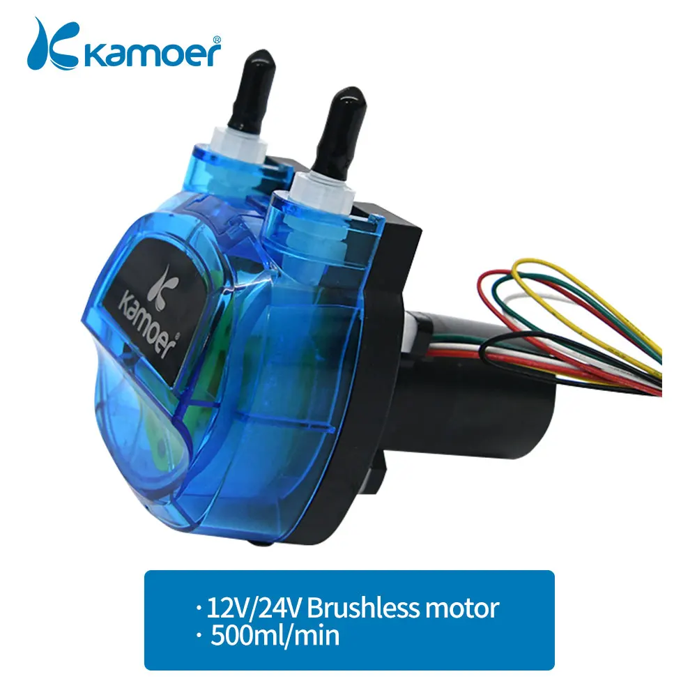 

Kamoer KHM3 Peristaltic Pump 12V 24V High Precision BLDC Motor Adjustable Speed Dosing Pump with Norprene tunbe or Silicone tube