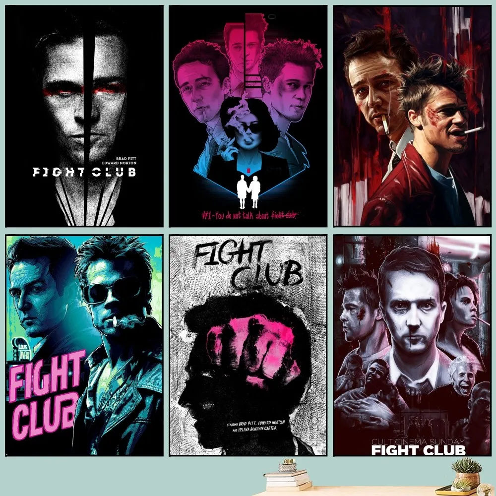 Классический постер фильма Бойцовский клуб сделай сам винтажный с фильмом