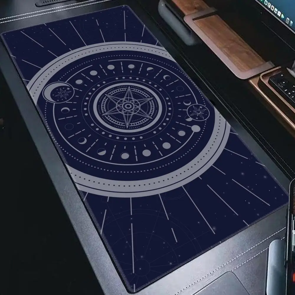 Kawaii Moon Star Фиолетовый Розовый Коврик для мыши