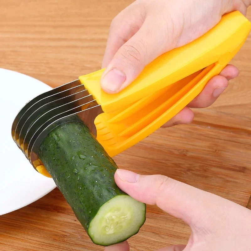 Слайсер для бананов фруктов овощей искусственная кожа из нержавеющей стали