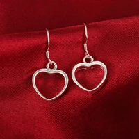 dangle earrings for women hollow heart earrings wedding luxury quality party jewelry 2022 trend new free shipping accessories