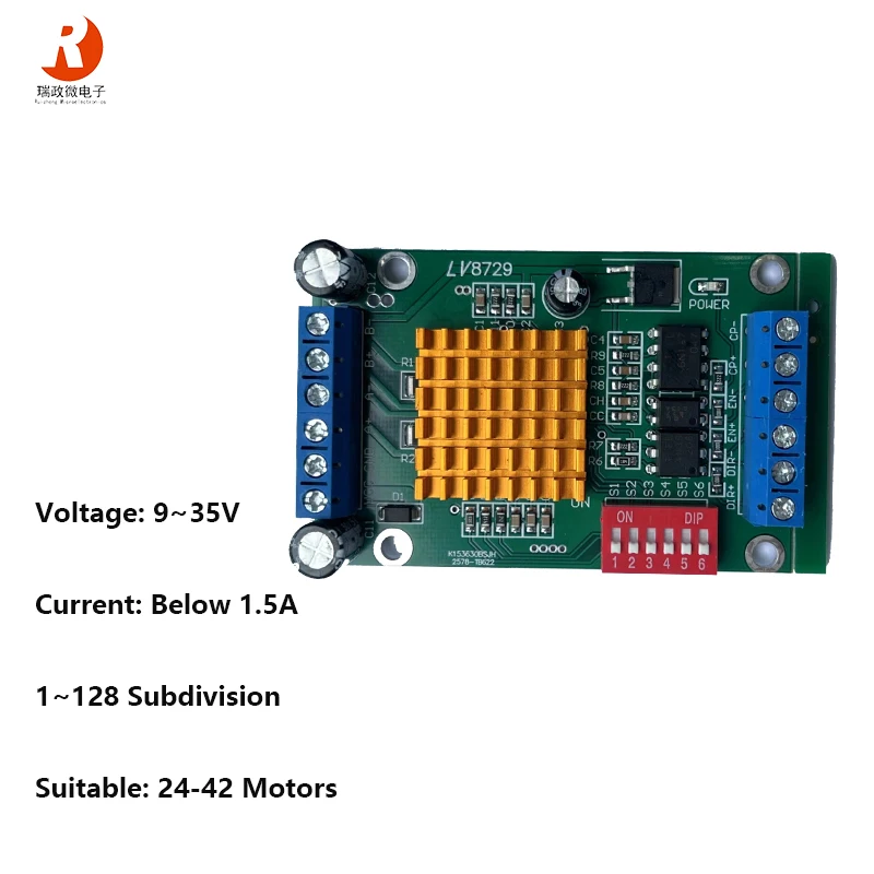 

BM415-9-A Two-phase Hybrid Stepper Motor Driver for 24 28 39 42 Stepper Motor Controller 1.5A DC 9V-35V