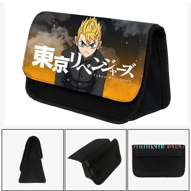 

Japanese Anime Tokyo Avengers Things Pencil Bag Canvas Students Pencil Bag Wallet Storage Bag Stationery Girls Cosmetic bag