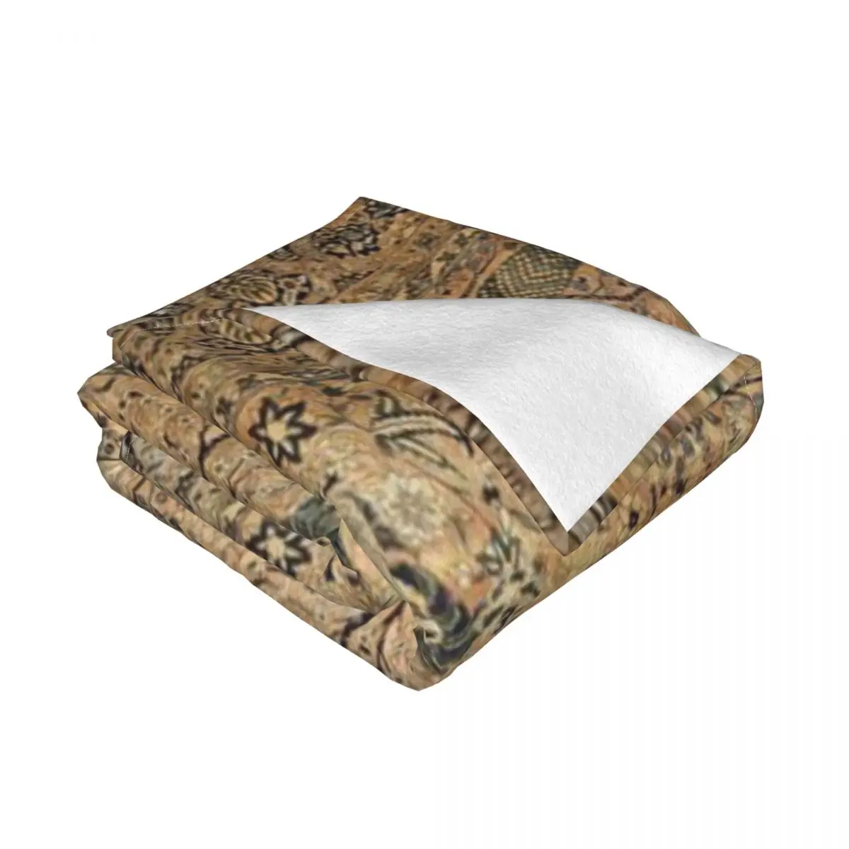 Античный персидский Kirman коврик садовый с животными ультра-мягкое Флисовое