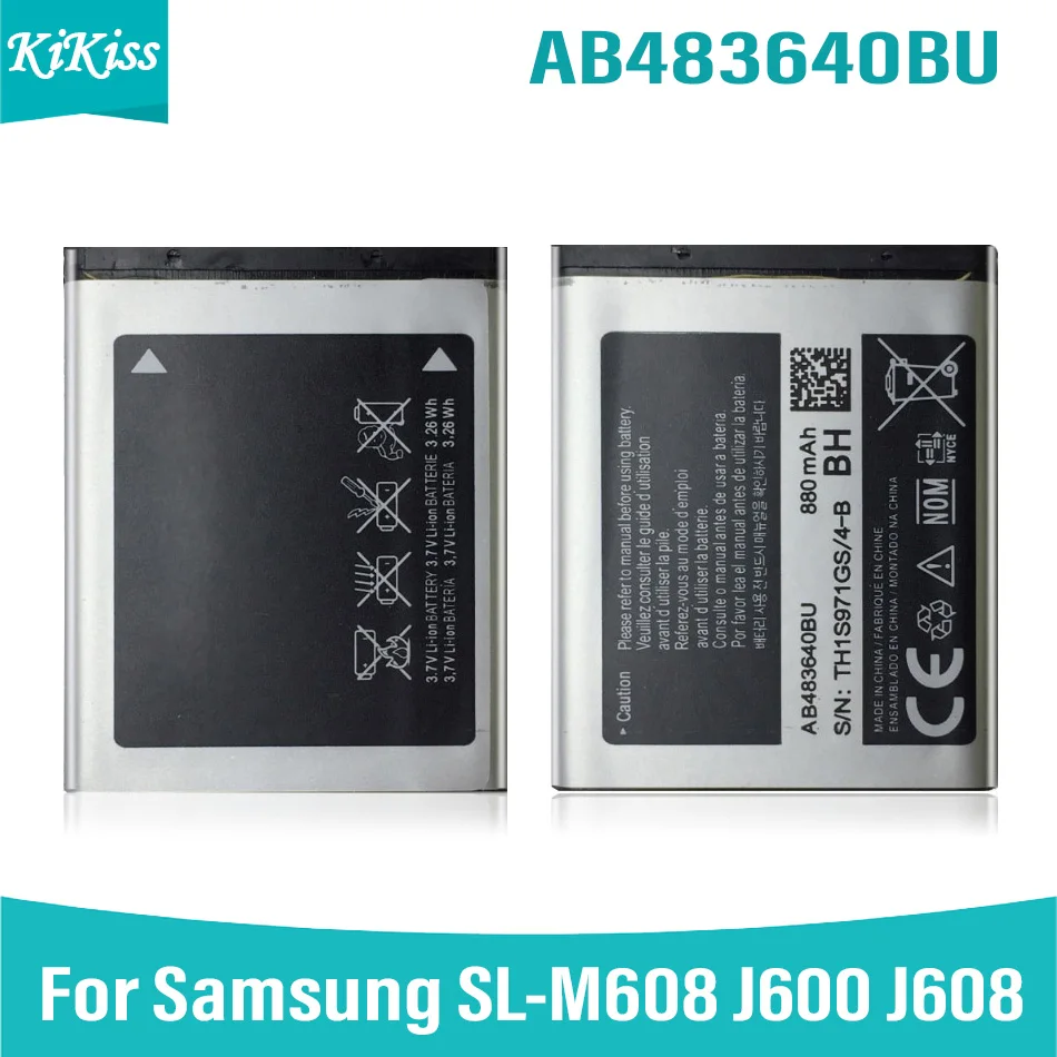 

AB483640BU аккумулятор для Samsung SL-M608 J600 J608 B3210 C3050 E740 E748 F110 F118 F619 G618 J218 C3050C S7350C мобильный телефон