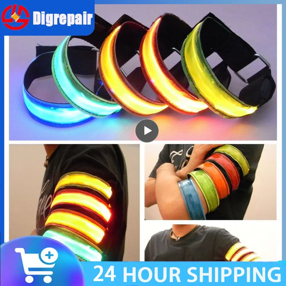 

High Quality Armband Belt Adjustable Flashing Belt Usb Charging Led Luminous Luminous Arm Band Running Luminous Band Upgraded