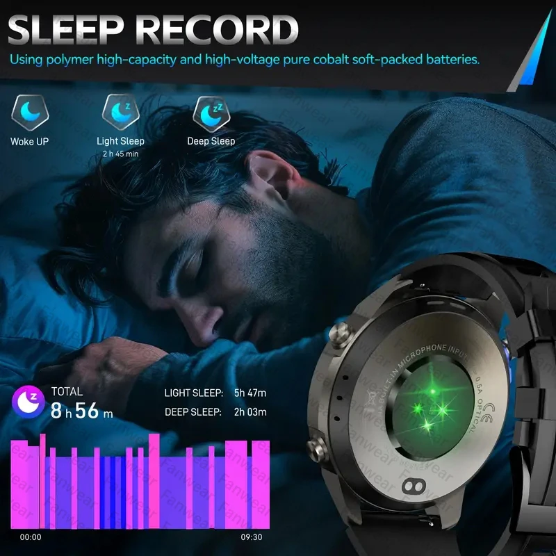 Фото Fanwear GPS Смарт-часы Компас Высота Давление воздуха Плавание Триатлон Таймер 10 АТМ Водонепроницаемый 170+ Спортивный режим Автоматический запись №3
