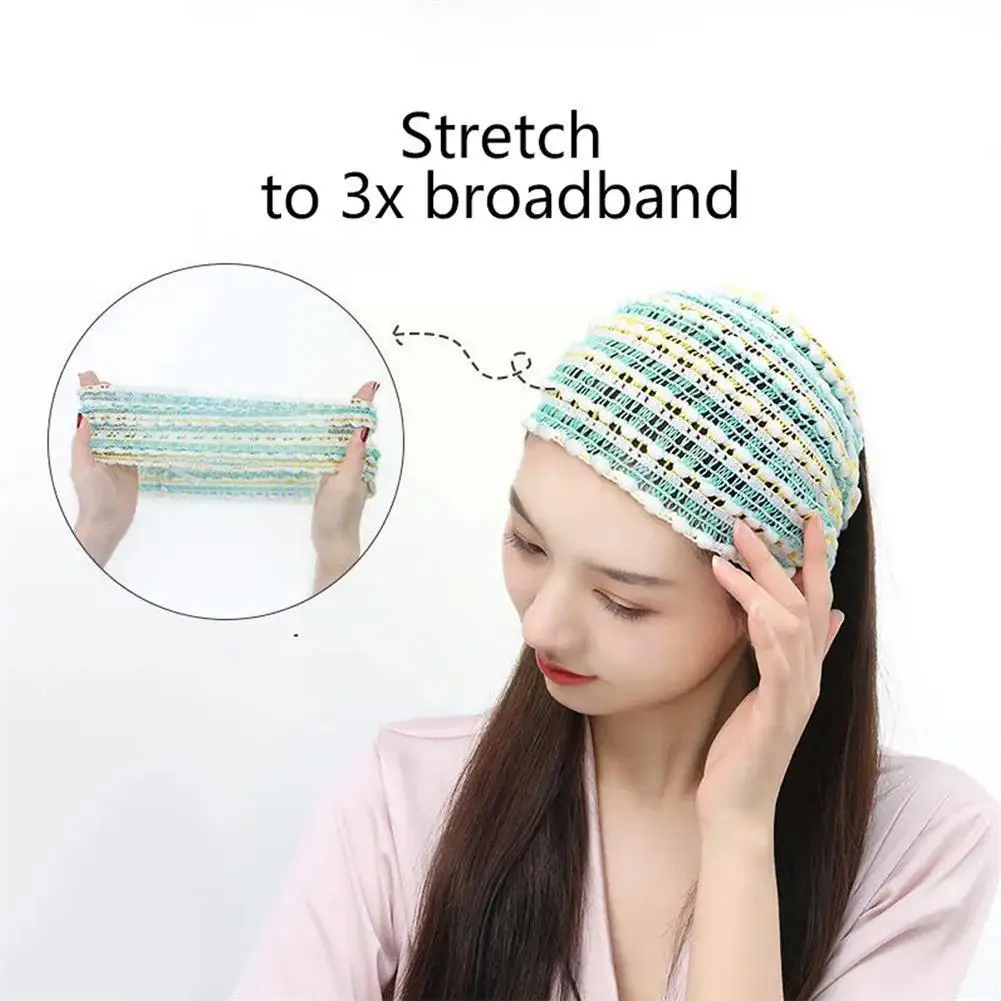 

Women Knitted Headband Solid Color Cotton Wide Turban Knotted Girls Twisted Hairband Hair Accessories Headwrap Scrunchies B3J4