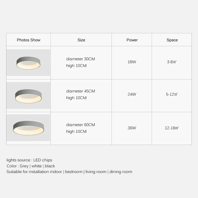 $34.25 Modern Led Ceiling Lights Fixtures Bedroom Circle Luces Living Room Black Chandeliers Lamp with Remote Control Study Decoration