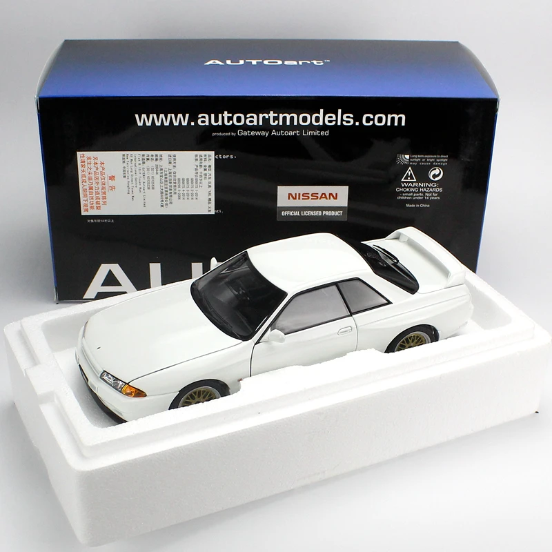 Модель автомобиля Autoart 1:18 Nissan Gtr R32 Skyline V-Spec II Коллекционная модель в оригинальной
