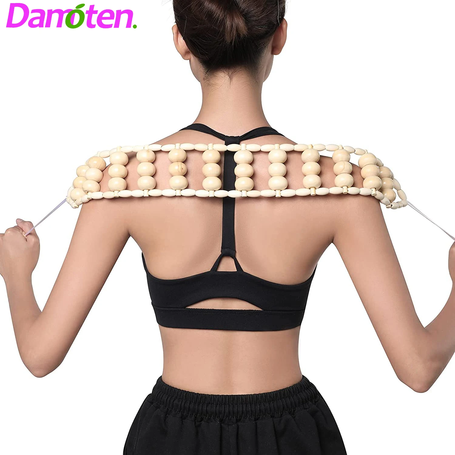 

Wood Therapy Massage Tool Massage Roller Rope Cellulite Massage Tools Lymphatic Drainage Massage for Neck Leg Back Pain Relief