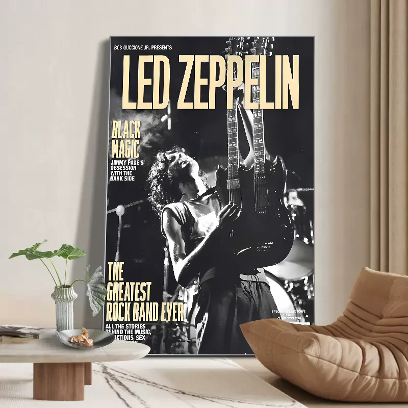 Band L-Led Z-Zeppelin Cool Classic Vintage Posters HD Quality Wall Art Retro For Home Room Decor