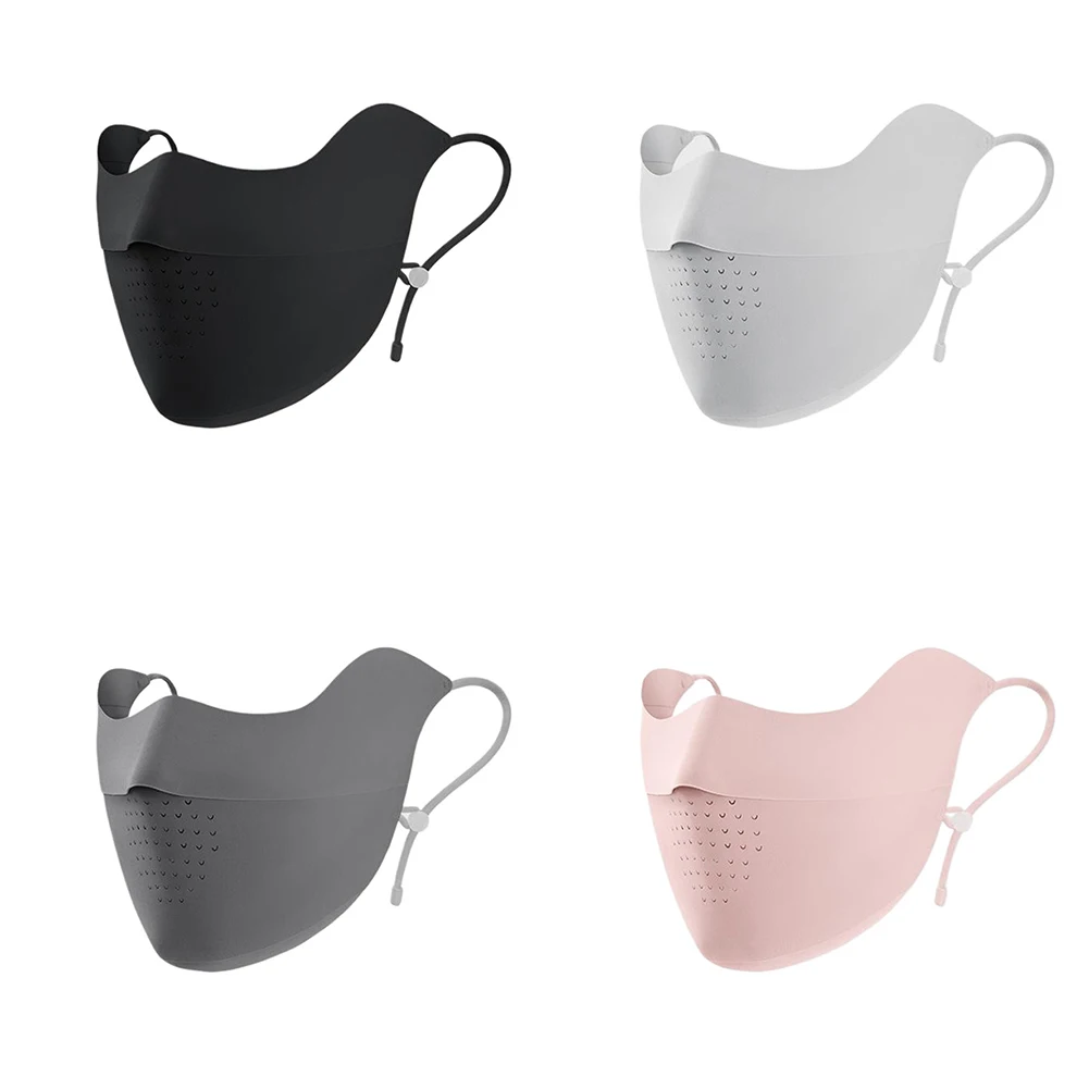 Солнцезащитная маска для лица с регулируемым ремешком дышащая летняя бега