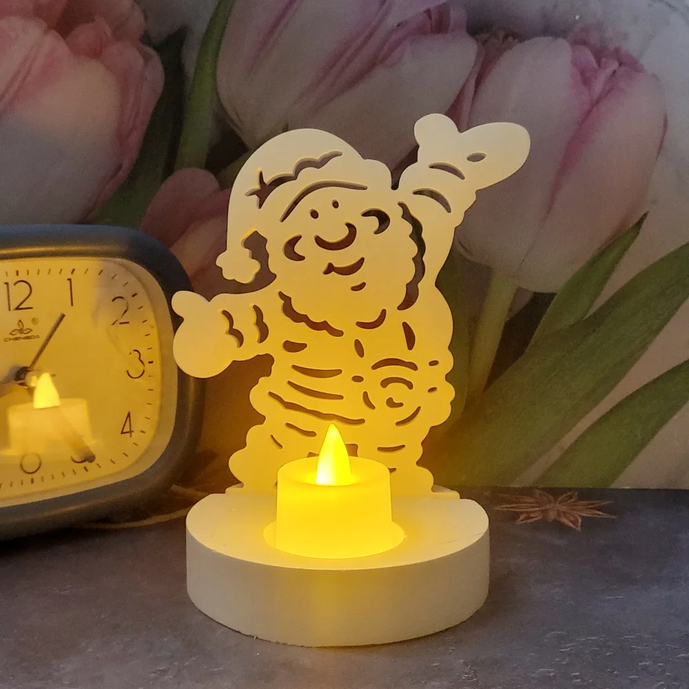 Рождественские силиконовые формы в виде Санта Клауса литье из смолы форма для