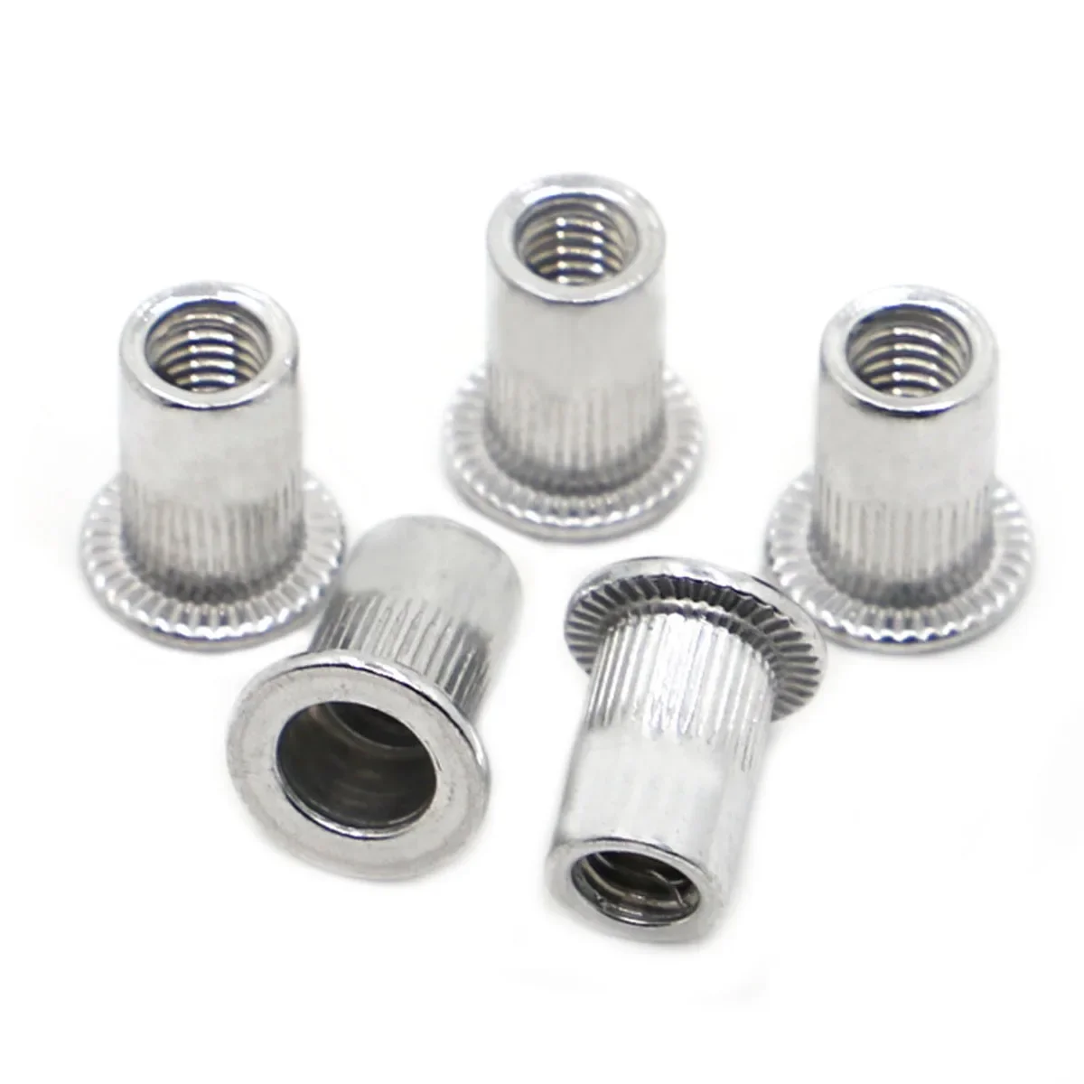 

JIYUMAOYI Алюминиевые резьбовые заклёпки Rivnut M3 M4 M5 M6 M8 M10 M12
