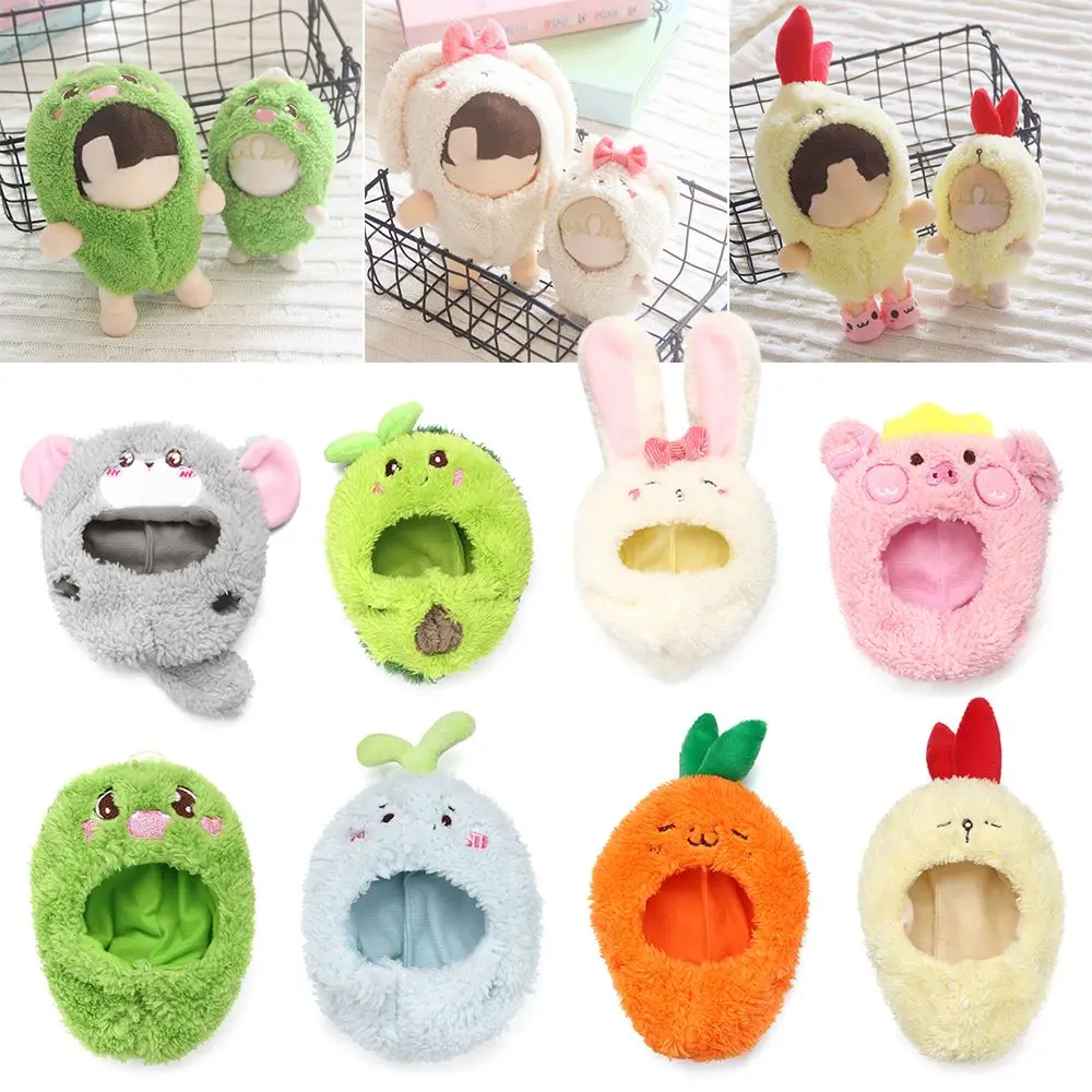 

Одежда для куклы 15 см/20 см, цельная одежда, набивная кукольная одежда из хлопка, Одежда для кукол, мультяшная жареная креветка, авокадо, плюше...