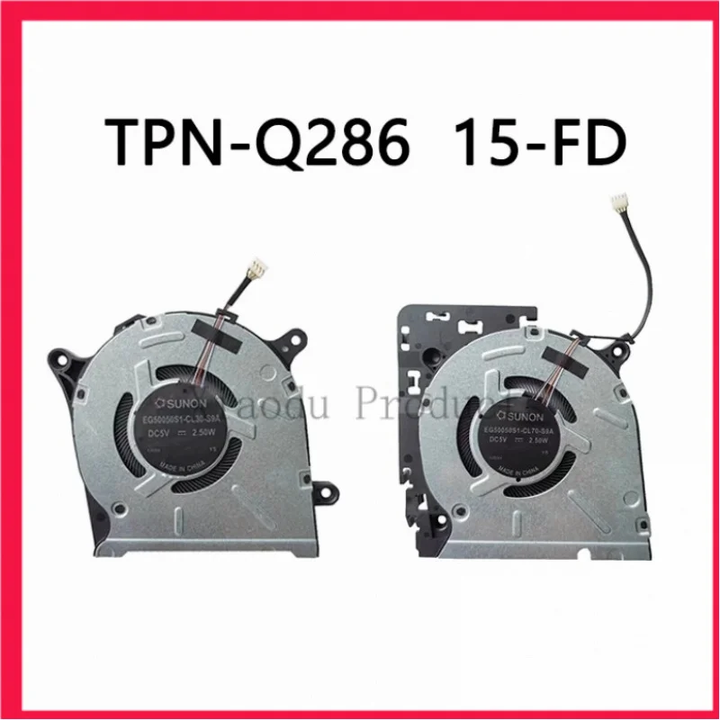 Новый охлаждающий вентилятор для ноутбука HP TPN-Q286 15-FD