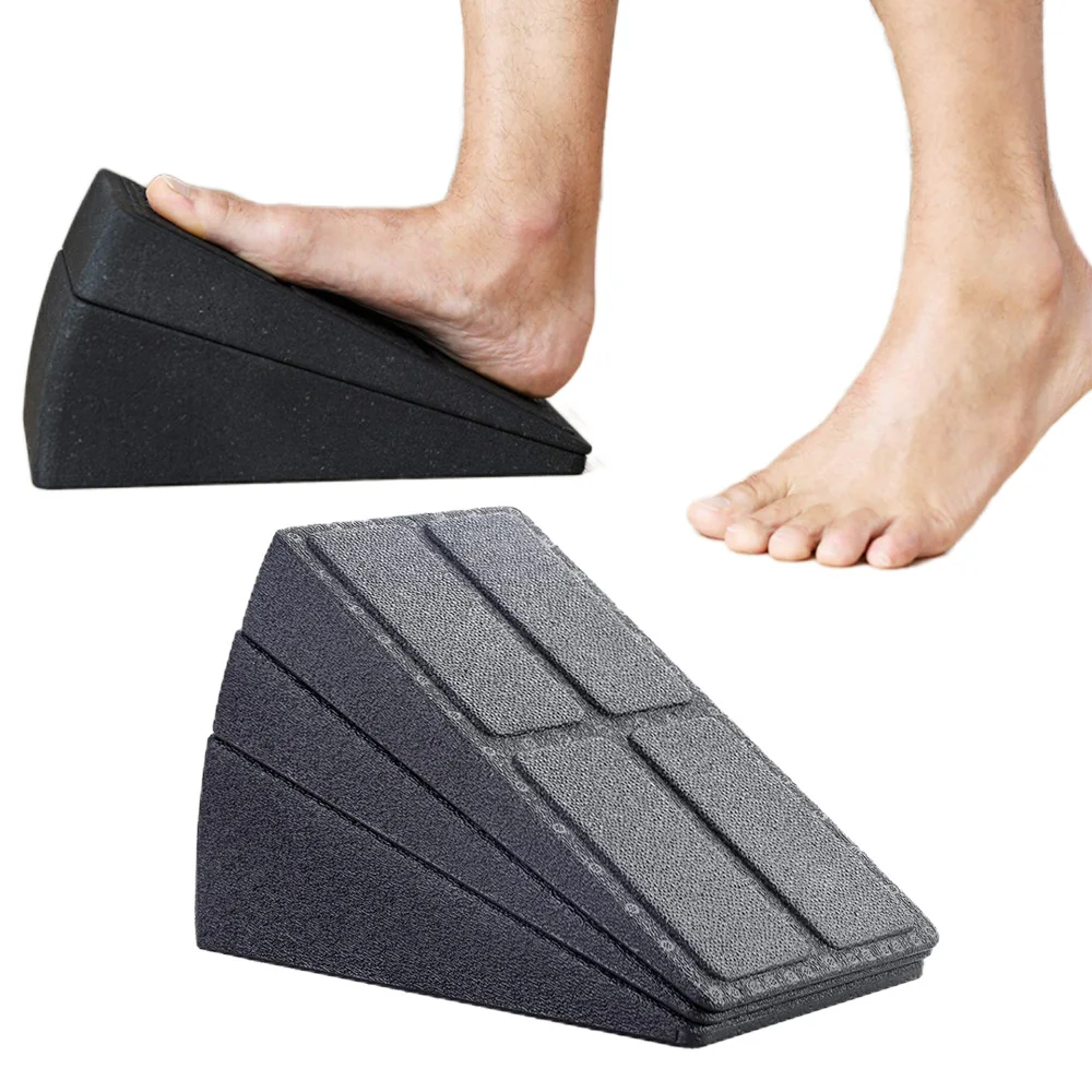 3Pcs Yoga Slanting Board Squat Wedge Adjustable Non-Slip Yoga Wedge Slanting Squat Board Strength  Foot Stretcher Accessories