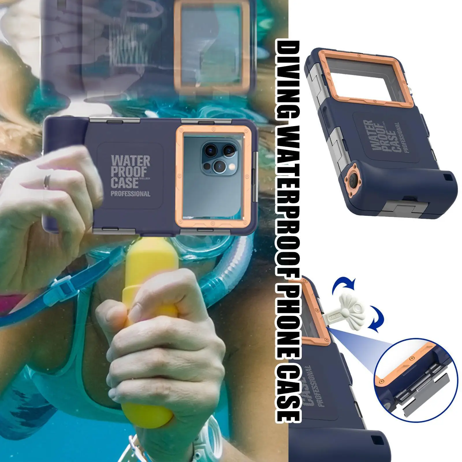 

Universal Waterproof Phone Pouch Deep Sea Exploration Swimming Skiing Bag Cover Case Sports Dry Underwater For Phone Beach E1O2