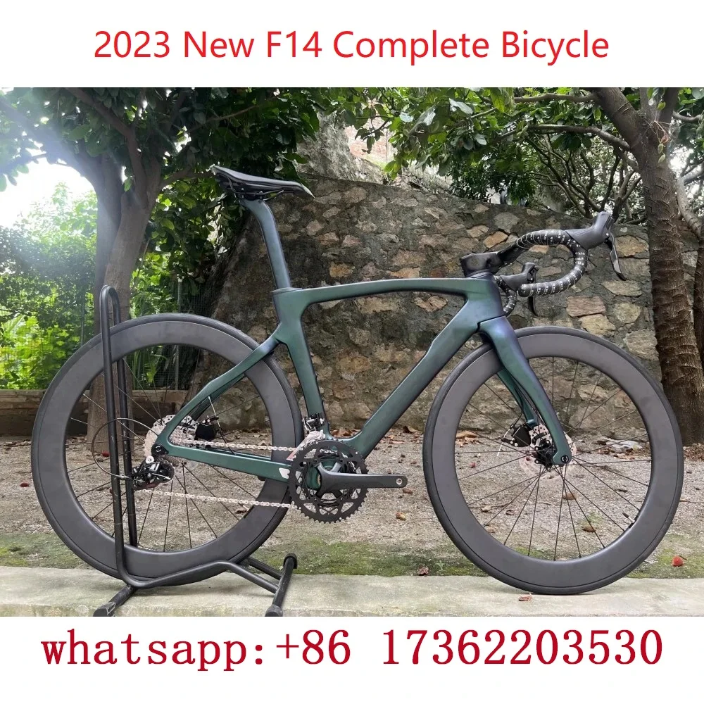 

2023 F14 Полный дорожный велосипед F14 углеродный велосипед Полный углеродный дорожный велосипед внутренняя резьба дисковый тормоз BB68