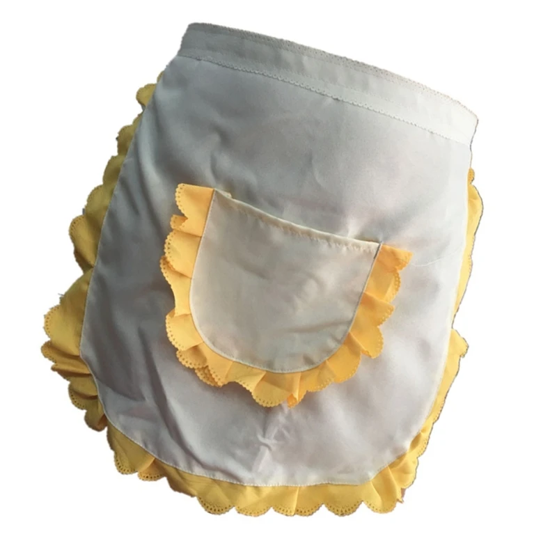 Фартук с рюшами фартук горничной костюм для девочки тематический вечерние пищи