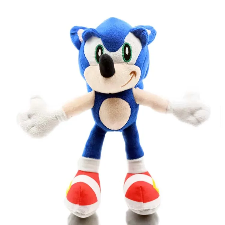 Мультяшная плюшевая кукла Sonic 27-30 см мягкая аниме милая черная и синяя ультра sonic