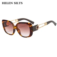 vintage square sunglasses women oversized retro leopard eyewear female gradient eyewear fashion punk shades uv400 sun glasses