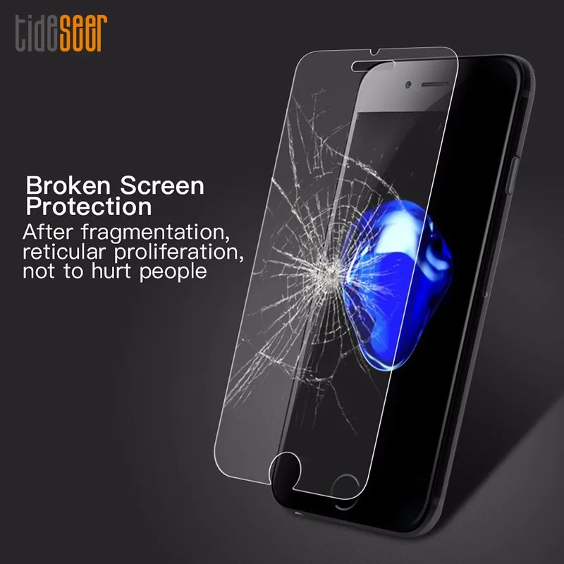 100pcs 2.5D 9H Screen Protector Tempered Glass For iPhone 6 6S 7 8 SE 5 XR XS Max 11 12 13 Toughened Glas Flim | Мобильные телефоны