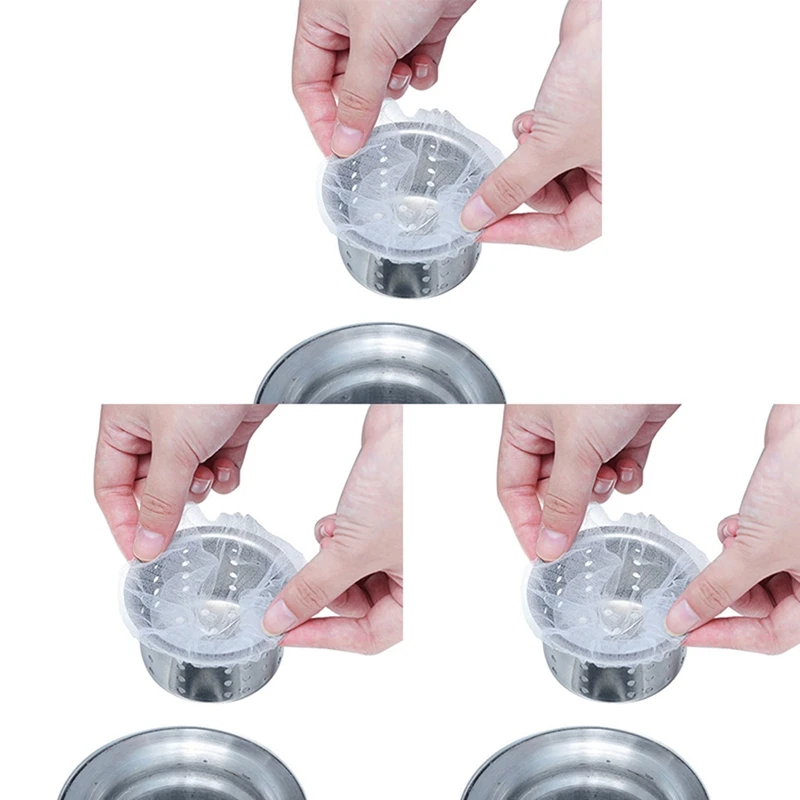 

HOT SALE 600Pcs Sink Filter Dish Washing Sink Drain Residue Filter Garbage Bag Water Cut Bag Kitchen Shower Floor Drainer