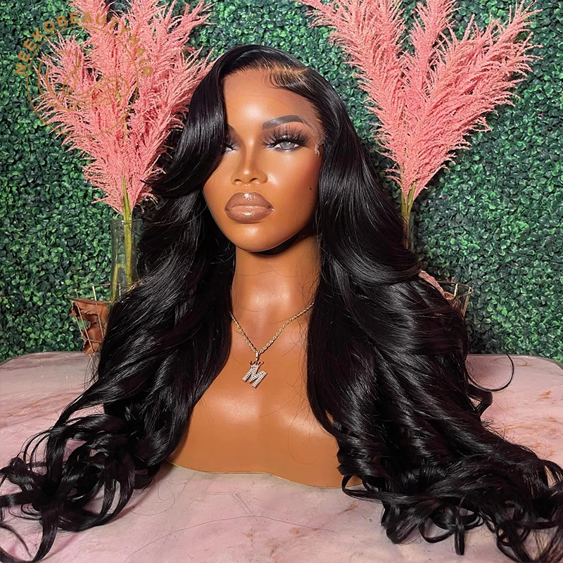 Ombre Ginger Brown Colored 13x6 Transparent Lace Frontal Wig Pre-Plucked Highlight Front Human Hair Wigs For Women