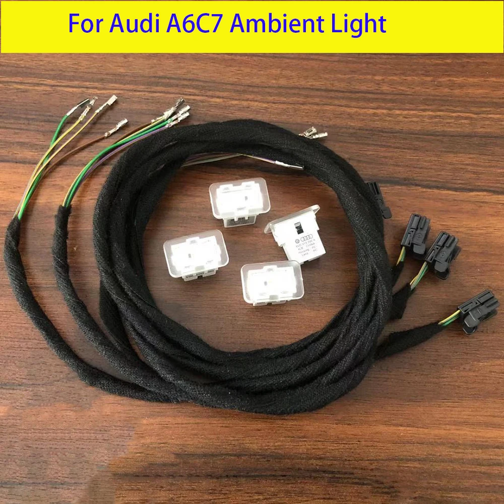 

Для Audi A6C7, освещение для ящика для хранения, оригинальное светильник для двери, освещение для окружающего освещения