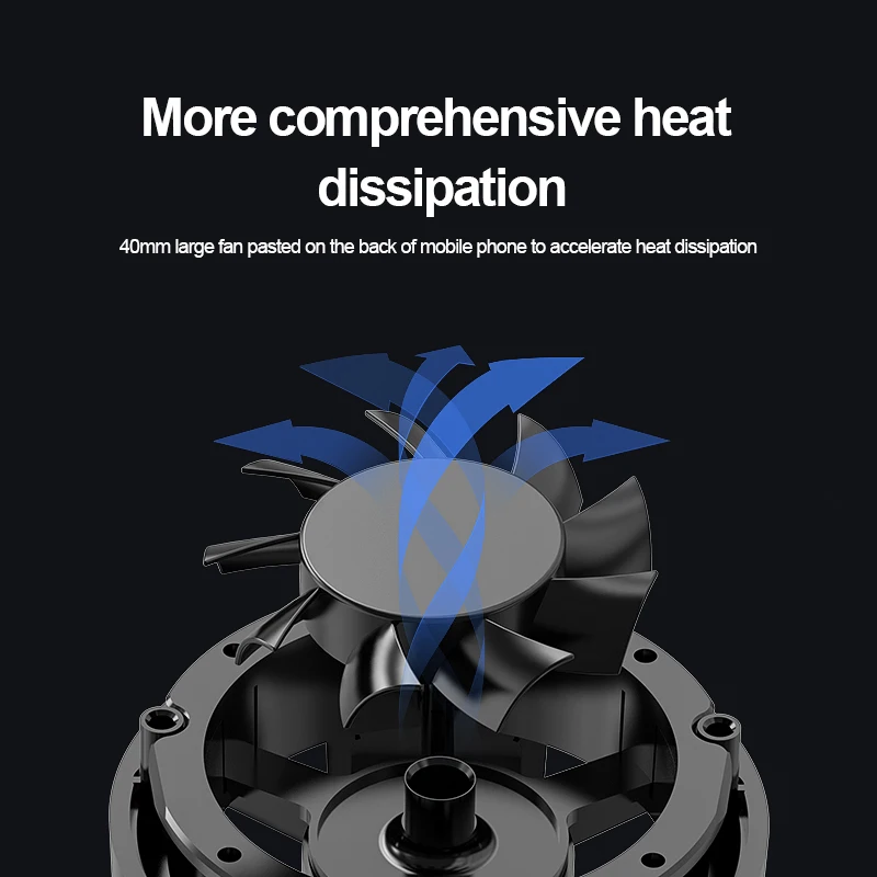 

Portable Cell Phone Cool Heat Sink Phone Back Clip Small Fan Mobile Phone Radiator Cooling Fan Gamepad Holder Cooling Artifact