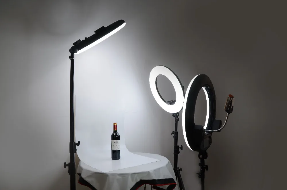 

Yidoblo FD-480II Studio Ring Light 480 Video Light Lamp Photographic Lighting + Light Standing (max Extension 280cm)